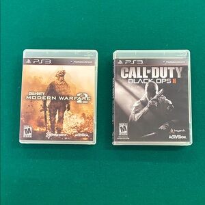 Call of Duty: Modern Warfare 2 and Black Ops II for PS3